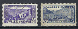 ANDORRE FRANCAIS 1937-43: Lot De "Paysages", Obl. CAD - Usados