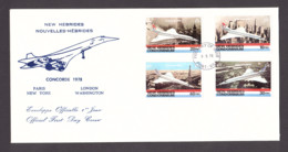 Nouvelles-Hébrides - 1978 - Enveloppe Officielle 1er Jour - Timbres N° 531 à 534 - Concorde - Briefe U. Dokumente