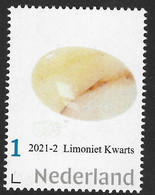 Nederland  2021-2 Mineralen Edelstenen Minerals Gemstones  Limoniet  Limonite  Quarz    Postfris/mnh/neuf - Unused Stamps