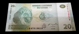 Congo Democratic Republic , 20 Francs , 2003 , P (94a) UNC - Repubblica Del Congo (Congo-Brazzaville)