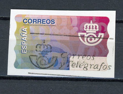 ESPAGNE : TIMBRE DE DISTRIBUTEUR - N° Yvert 11 Obli. SUR FRAGMENT - Machine Labels [ATM]