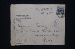 JAPON - Enveloppe De Tokyo (Ambassade De France)  Pour La France En 1916 Avec Contrôle Postal  - L 130091 - Lettres & Documents