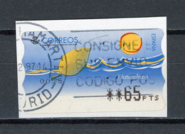 ESPAGNE : TIMBRE DE DISTRIBUTEUR - N° Yvert 15 Obli. SUR FRAGMENT - Timbres De Distributeurs [ATM]