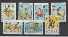 Kampuchéa 1983 JO Los Angeles 362-68, 7 Val ** MNH - Kampuchea