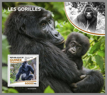 GUINEA REP. 2022 MNH Gorillas Gorilles S/S - OFFICIAL ISSUE - DHQ2233 - Gorilles