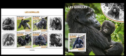 Guinea  2022 Gorillas. (205) OFFICIAL ISSUE - Gorilles