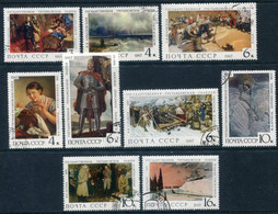SOVIET UNION 1967 Paintings In Tretyakov Gallery Used.  Michel 3445-53 - Used Stamps