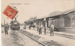 34/ Aniane - - La Gare - Train , Beau Plan écrite - Aniane