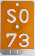 Velonummer Mofanummer Solothurn SO 73 - Number Plates