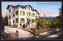 1930 Gelaufen AK Aus Reinach Mit Kurhaus Und Restaurant Homberggüetli. Reinach - Reinach