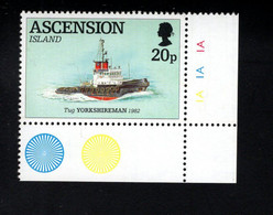 1584436102 1994 SCOTT  590 (XX)  POSTFRIS  MINT NEVER HINGED - CIVILIAN SHIPS -TUG YORKSHIREMAN - Ascension (Ile De L')