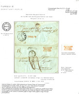 GALATZ MOLDAVIE Via CONSTANTINOPLE : 1848 CONSTANTINOPLE TURQUIE + Taxe 67 Sur Lettre PURIFIEE Ss Texte Datée "GALATZ 21 - Storia Postale