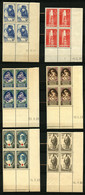 COINS DATES 1937 / 1940 - Lot 13 Blocs De 4 Coins Datés Neuf **. Les Timbres Sont ** , Qqles Blocs Avec Trace De Charnié - Collezioni