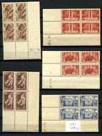 Collection COINS DATES  FRANCE Neuf ** (1930/40). Les Timbres Sont **, Qqles Blocs Avec Traces De Charnières Hors Timbre - Collezioni