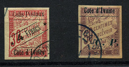 COTE D' IVOIRE : COLIS-POSTAUX 4f S/ 30c (n°10) + 50c (n°14) Obl. Cote 260€. Superbe. - Autres & Non Classés