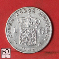 NETHERLANDS ANTILLES 1 GULDEN 1952 - ***SILVER***   KM# 2 - (Nº50784) - Antille Olandesi