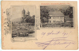 1905 MURBACH - Carte 2 Vues Wirthschaft Z. Klosterkeler - Murbach