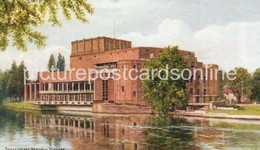 SHAKESPEARE MEMORIAL THEATRE STRATFORD ON AVON OLD COLOUR ART POSTCARD A.R. QUINTON ARQ SALMON NO 3781 - Quinton, AR