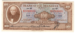 MEXICO	55/D	100 PESOS	08/09/1954	AUNC - Messico