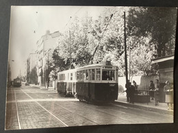 Photo NUMÉROTÉE De J. BAZIN : Tramways De Marseille : Tramway à MARSEILLE - ST GENIEZ En 1954 - Trains