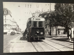 Photo NUMÉROTÉE De J. BAZIN : Tramways De Bordeaux : Tramway à BORDEAUX -  PLACE GAMBETTA  En 1950 - Trains