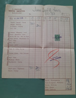 NOTE FACTURE HOTEL BRISTOL BOLZANO 1935 ITALIE TIMBRE - Italia