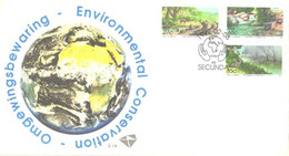 South Africa:Environmental Conservation Special Cancellation With Fauna Stamps, 1992 - Brieven En Documenten