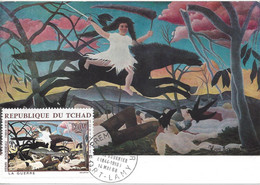TCHAD - CARTE MAXIMUM 1er JOUR - N° PA 48 - OEUVRE Du DOUANIER ROUSSEAU - Tchad (1960-...)