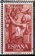 FERNANDO PO POO 1964 PEACE 25th ANNIVERSARY YEAR WOMAN FRUIT PICKER 1p MNH - Fernando Po