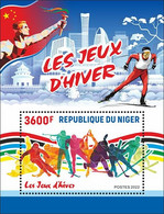 Niger 2022, Olympic Games In Benjing, Hockey, Skiing, BF - Jet-Ski