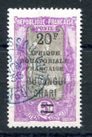 RC 23398 OUBANGUI COTE 38€ N° 74 - 20F SUR 5F OBLITÉRÉ TB - Gebruikt