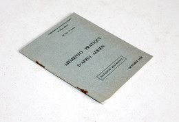 MEMENTO PRATIQUE D'APPUI AERIEN 1958 COMMANDEMENT EN CHEF DES FORCES EN ALGERIE / ANCIEN LIVRE COLLECTION  (2707.138) - Français