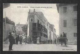 CASTEL GANDOLFO ENTRATA DI CASTELLO TRAM DOPPIO VG. 1907 N°E305 ROMA - Altri & Non Classificati