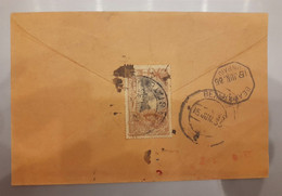 British India 1935 KGV 1a Stamp Franking On "DUE" Cover, As Per Scan - Lettres & Documents