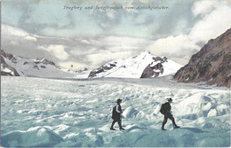 Trugberg Und Jungfraujoch Vom Aletschgletscher Belebt - VS Valais