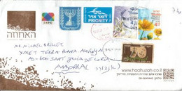 Belle Lettre D'ISRAEL, 2022,  Adressée Andorra - Briefe U. Dokumente