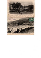 BOUGIE -ALGERIE - 2 ARTES  -LE MARCHE KABYLE ET LA GRANDE PRIERE - ANNEE 1902 ET 1911 - Scènes & Types
