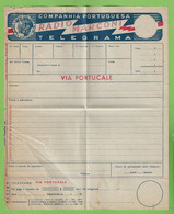 História Postal - Filatelia - Telegrama - Rádio Marconi - Telegram - Philately - Portugal - Cartas & Documentos