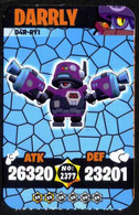 Brawl Stars DARRLY (D4R-RY1) #2377 Trading Cards Of Video Game (Supercell) - Turkish Edition - Other & Unclassified