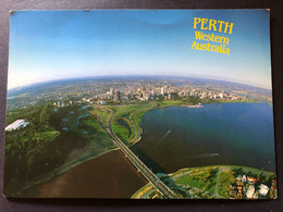 PERTH. Western Australia, Aerial View Of The Narrows Bridge And Perth City, Published By Midge, W.A. - Perth