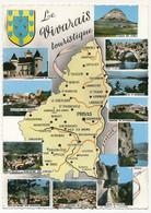 CPSM - ARDECHE - Carte Du Vivarais Touristique - Autres & Non Classés