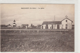 BRUSSEY   70 HAUTE SAONE  CPA  LA GARE - Autres & Non Classés