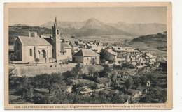 CPSM - SEYNE-LES-ALPES (Basses Alpes) - L'Eglise Romane Et Vue Sur Le Pic De Savernes Et Le Bernardet - Sonstige & Ohne Zuordnung