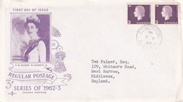 CANADA 1962 QE II. FDC COVER TO ENGLAND. - Covers & Documents