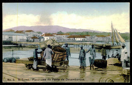 SÃO TOMÉ E PRÍNCIPE - Panorama Da Ponte De Desembarque. ( Ed.Elite Nº 3) Carte Postale - Sao Tome And Principe