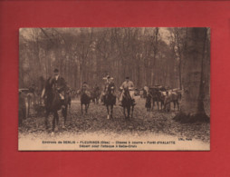 CPA - Chasses En Forêt D'Ermenonville - Le Passage D'un Gué -   Chasse à Courre - Ermenonville