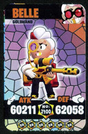 Brawl Stars BELLE (GOLDHAND) #2400 Trading Cards Of Video Game (Supercell) - Turkish Edition - Other & Unclassified