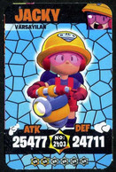Brawl Stars JACKY #2403 Trading Cards Of Video Game (Supercell) - Turkish Edition - Altri & Non Classificati