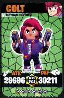 Brawl Stars CHALLENGER COLT #2415 Trading Cards Of Video Game (Supercell) - Turkish Edition - Other & Unclassified