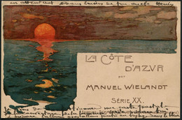 La Côte D'Azur Par Manuel Wielandt - Série XX - A Circulé En 1902 - Voir 2 Scans Larges - Wielandt, Manuel